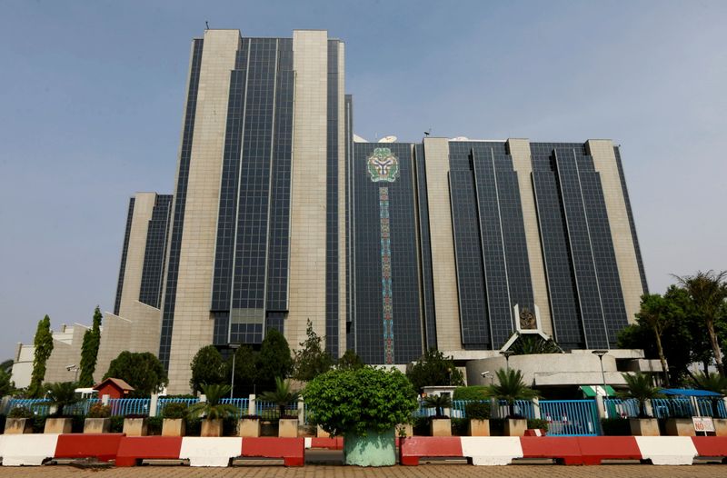 FILE PHOTO: A view shows Nigeria’s Central Bank headquarters in
