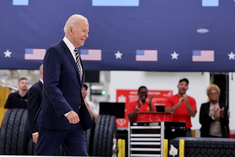 U.S. President Biden visits Mack-Lehigh Valley Operations Manufacturing Facility in