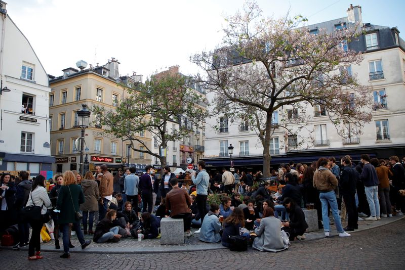 French cafes and restaurants reopen their terraces to customers in