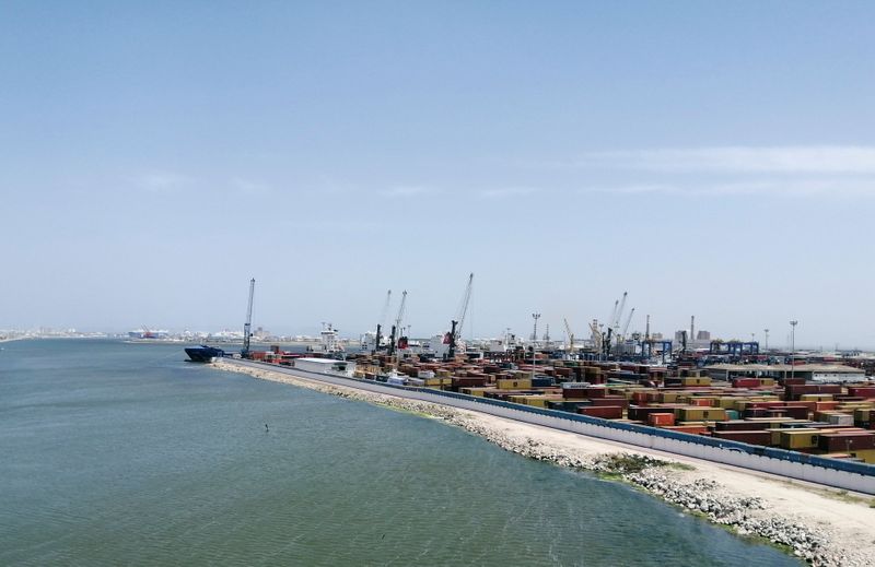 FILE PHOTO: A general view shows the commercial port of