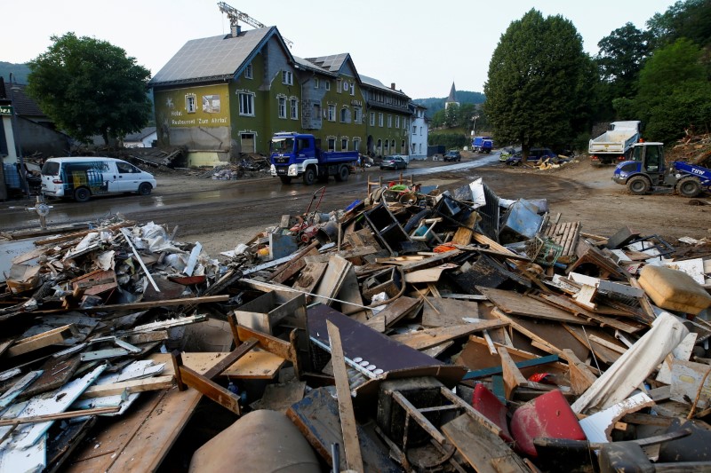 FILE PHOTO: Aftermath of heavy rainfalls in Germany
