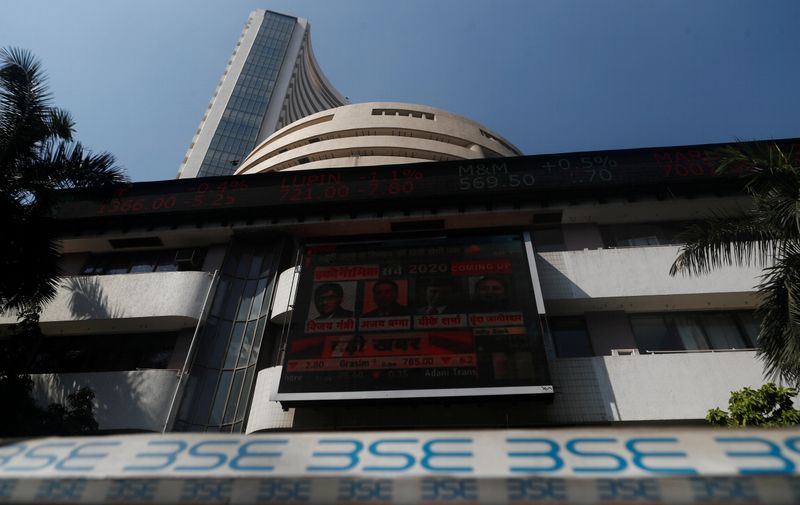 FILE PHOTO: The Bombay Stock Exchange building is seen in
