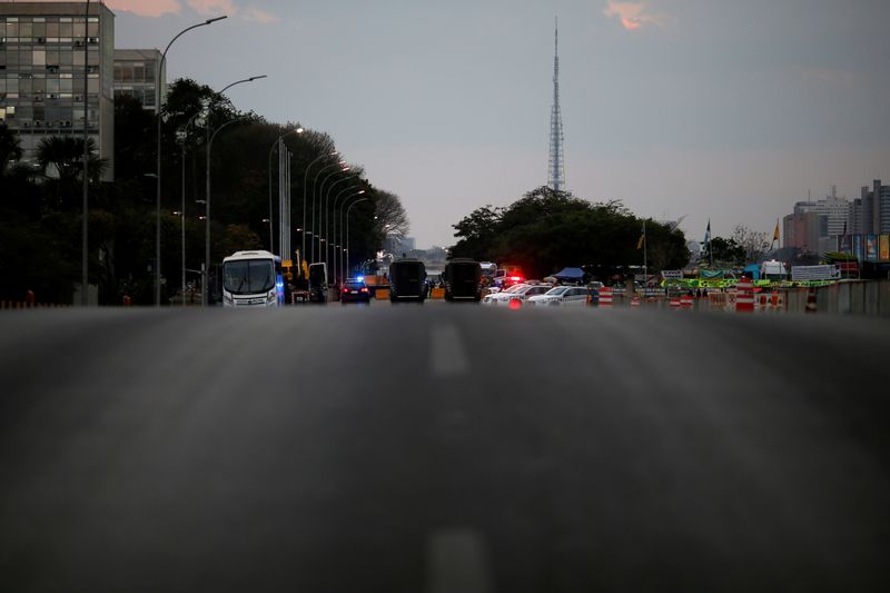 Police blockade to bar Access to the Brazil’s Supreme Court
