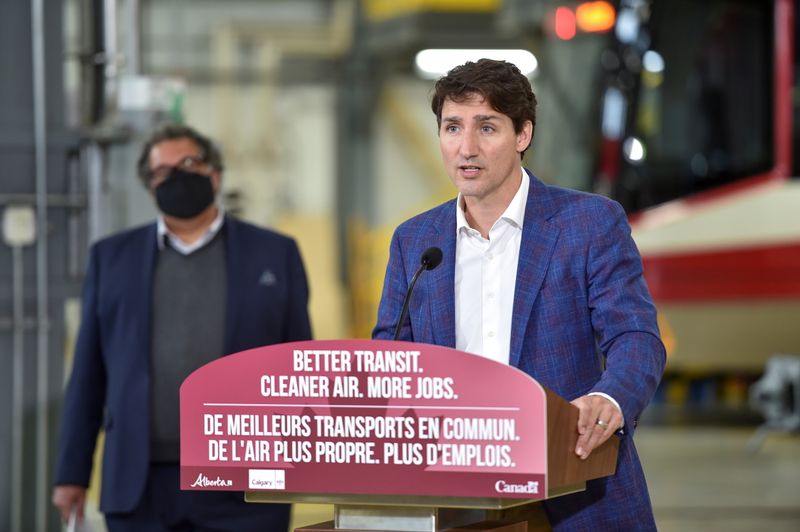 FILE PHOTO: Canada’s Prime Minister Justin Trudeau visits Calgary