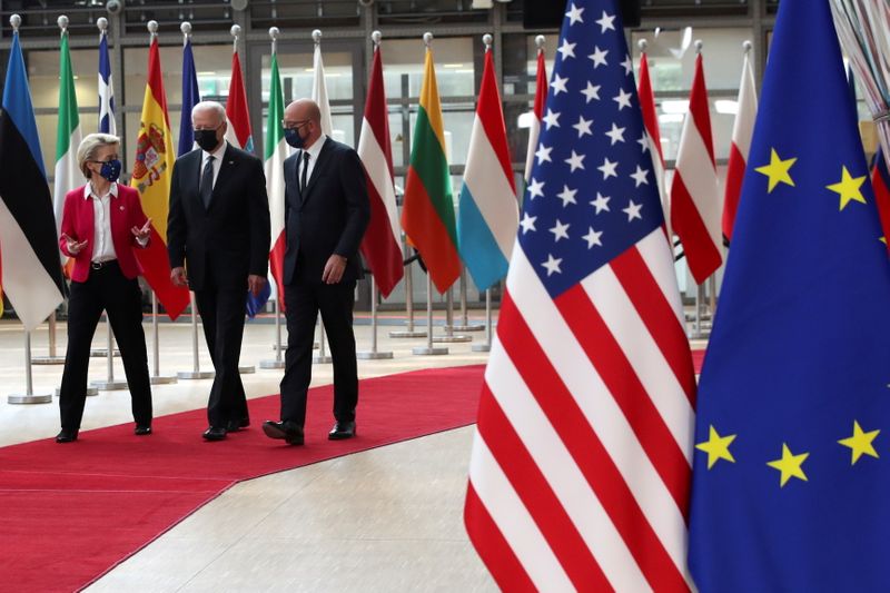FILE PHOTO: EU-U.S. summit in Brussels