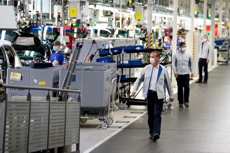 FILE PHOTO: Volkswagen assembly line in Wolfsburg, Germany, Europe’s largest