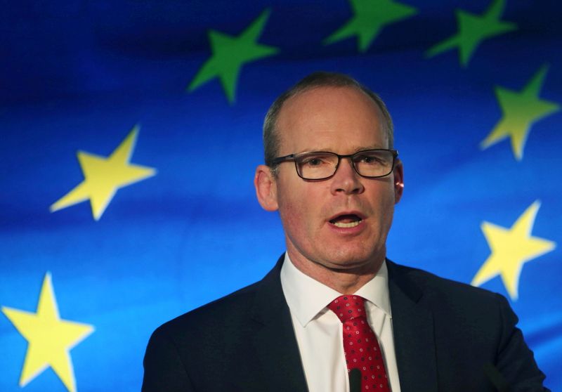 FILE PHOTO: Irish Minister for Foreign Affairs Coveney speaks at