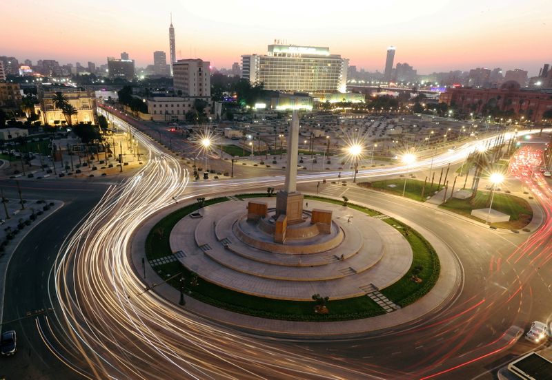 FILE PHOTO: Tahrir Square, after its renovation, following the outbreak