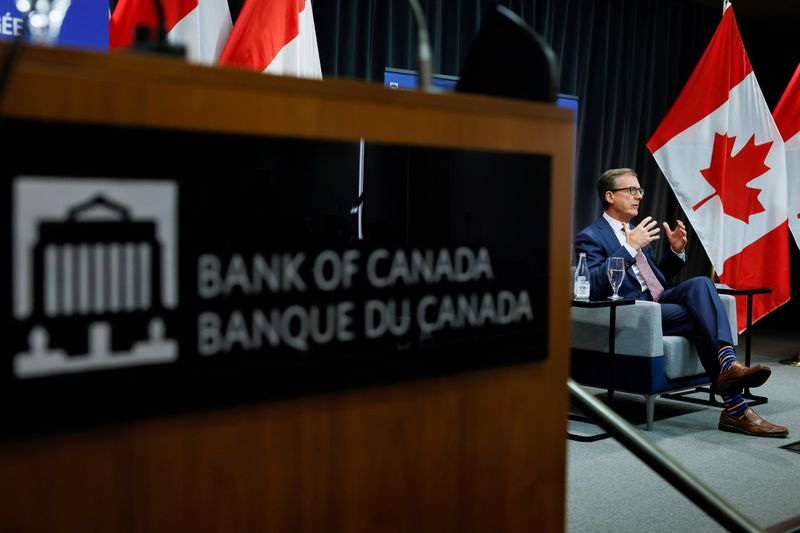 FILE PHOTO: Bank of Canada Governor Tiff Macklem takes part