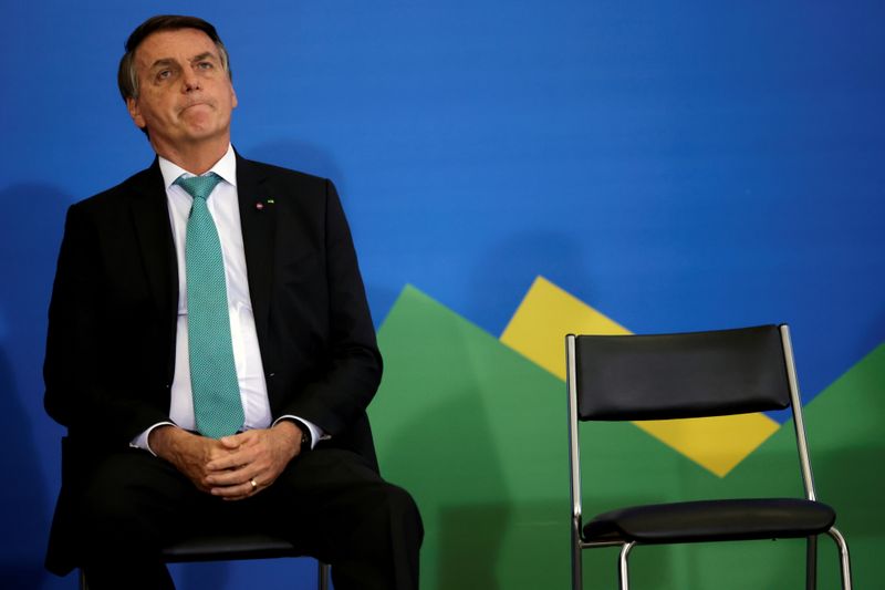 Brazil’s President Bolsonaro attends a ceremony to mark 1000 days