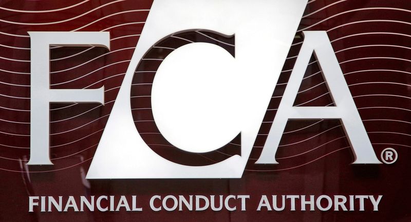 FILE PHOTO: The logo of the new Financial Conduct Authority