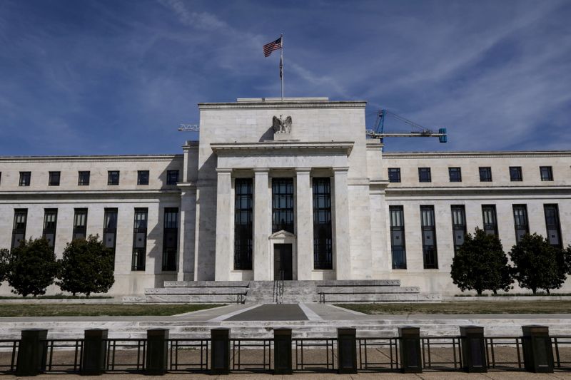 FILE PHOTO: The Federal Reserve Board building on Constitution Avenue