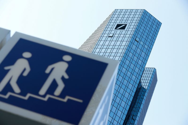FILE PHOTO: Germany’s Deutsche Bank headquarters are pictured in Frankfurt