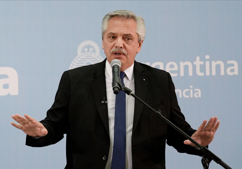 Argentina’s President Alberto Fernandez swears in new ministers after reshuffle