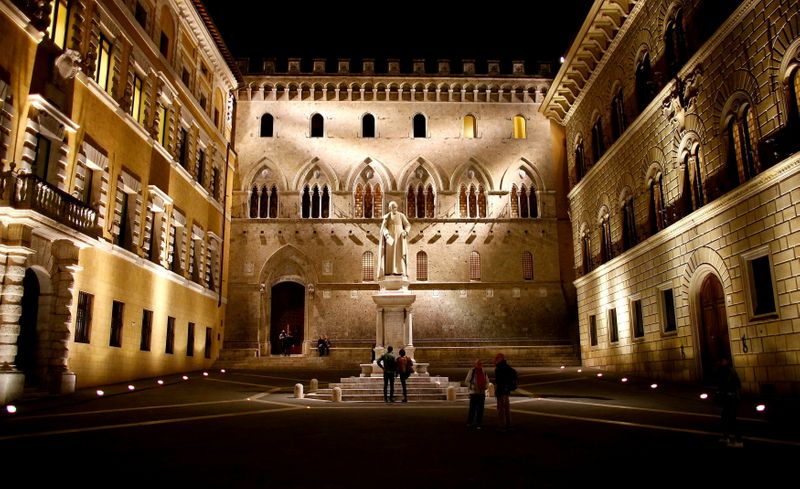 FILE PHOTO: Banca Monte dei Paschi’s headquarters in Siena, Italy