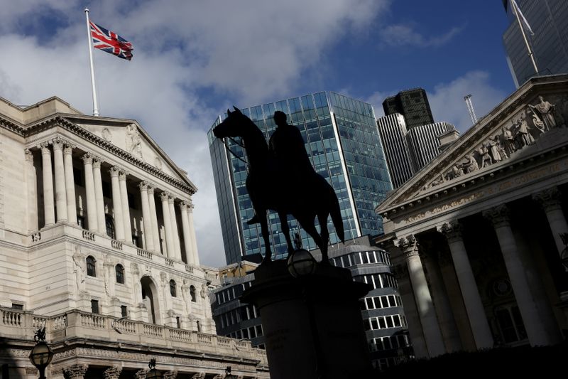 FILE PHOTO: General view of the Bank of England, in