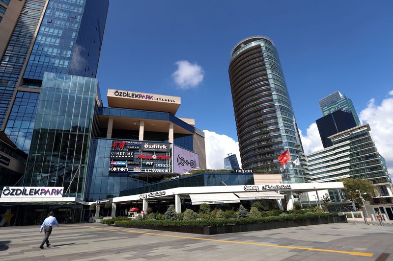 FILE PHOTO: A view from the business and financial district