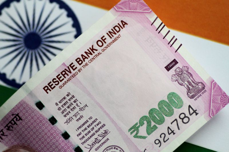 FILE PHOTO: Illustration photo of an India Rupee note