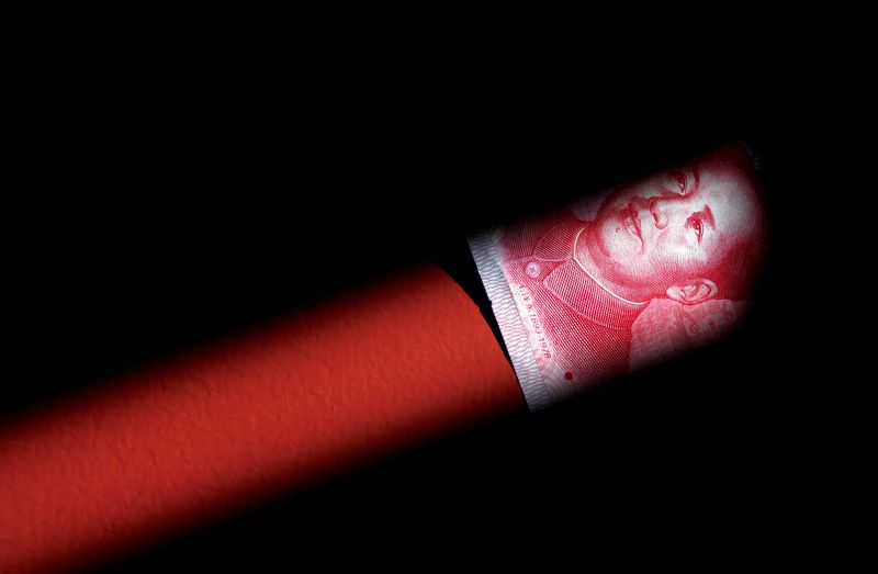 A 100 Yuan note is seen in this illustration picture