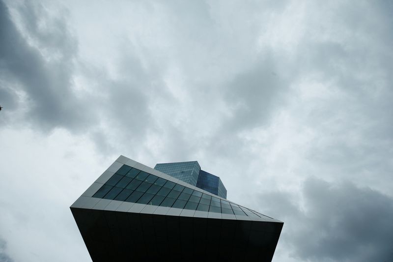 ECB headquarters building is seen in Frankfurt