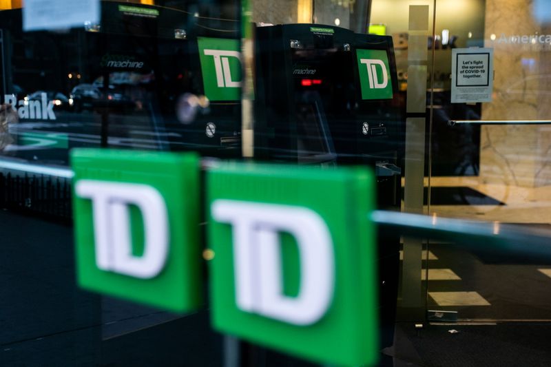 FILE PHOTO: TD bank ATM machines are seen in New