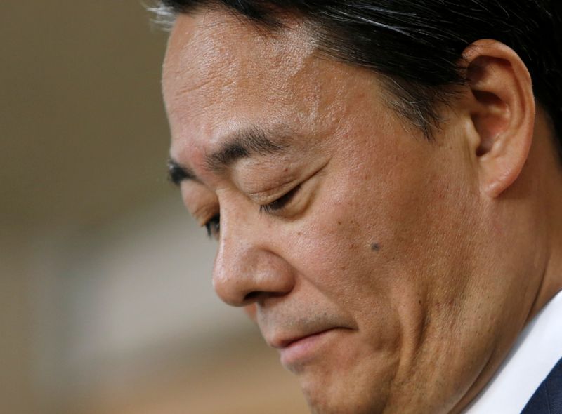FILE PHOTO: Japan’s main opposition DPJ leader Kaieda attends a