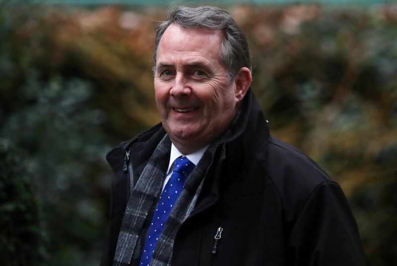 FILE PHOTO: Liam Fox is seen outside Downing Street in