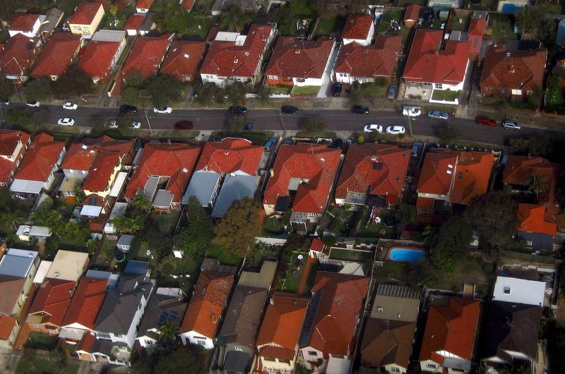 FILE PHOTO: Properties can be seen in the Sydney suburb