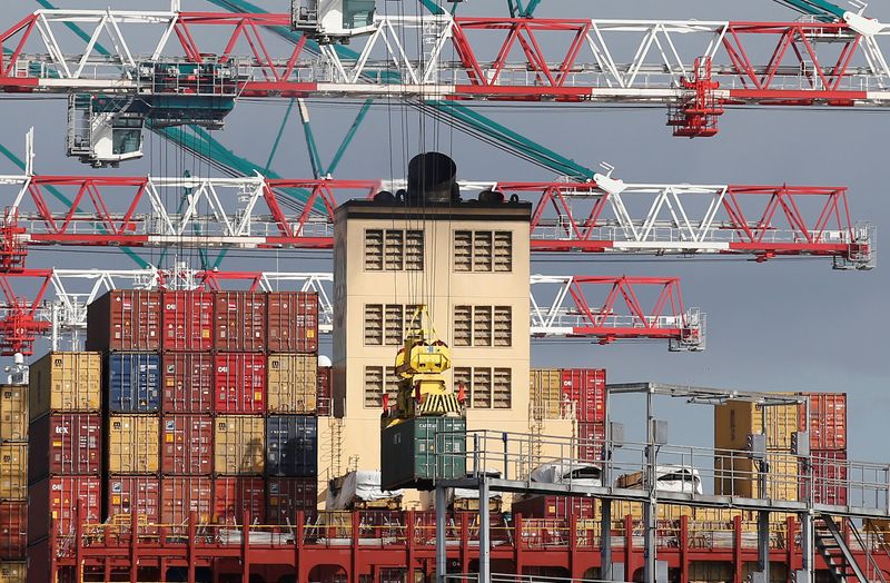 FILE PHOTO: Containers are pictured at the San Antonio port