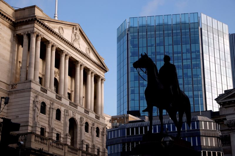 FILE PHOTO: A general view of the Bank of England