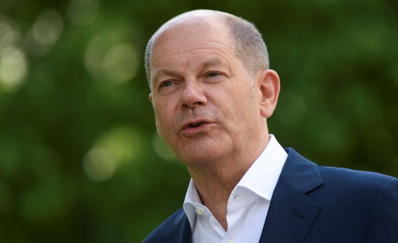 FILE PHOTO: German Finance Minister Scholz during an exclusive interview