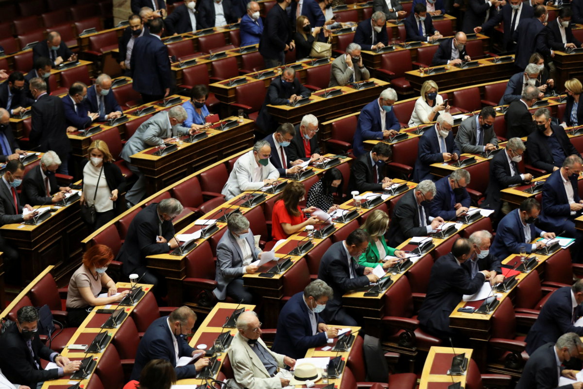 Parliamentary vote on a new labour bill in Athens