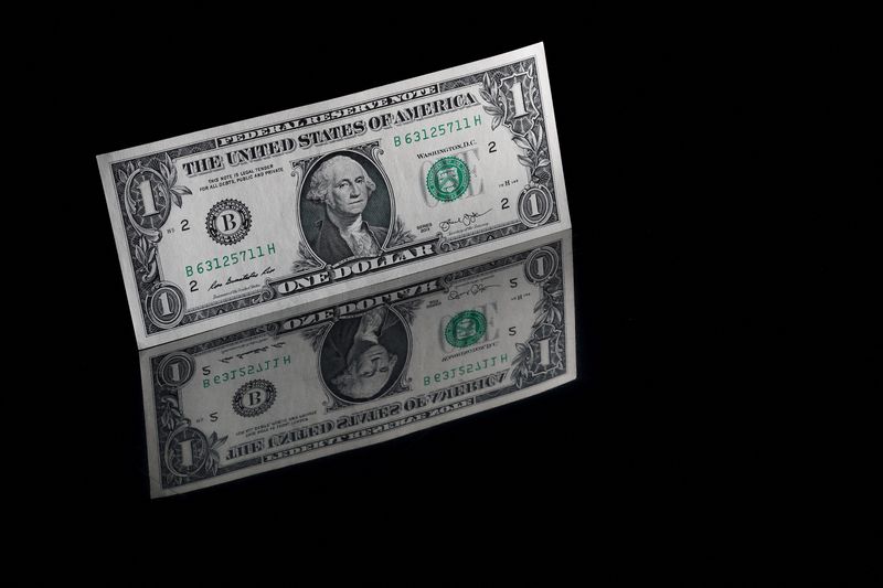 FILE PHOTO: A U.S. one dollar banknote is seen in