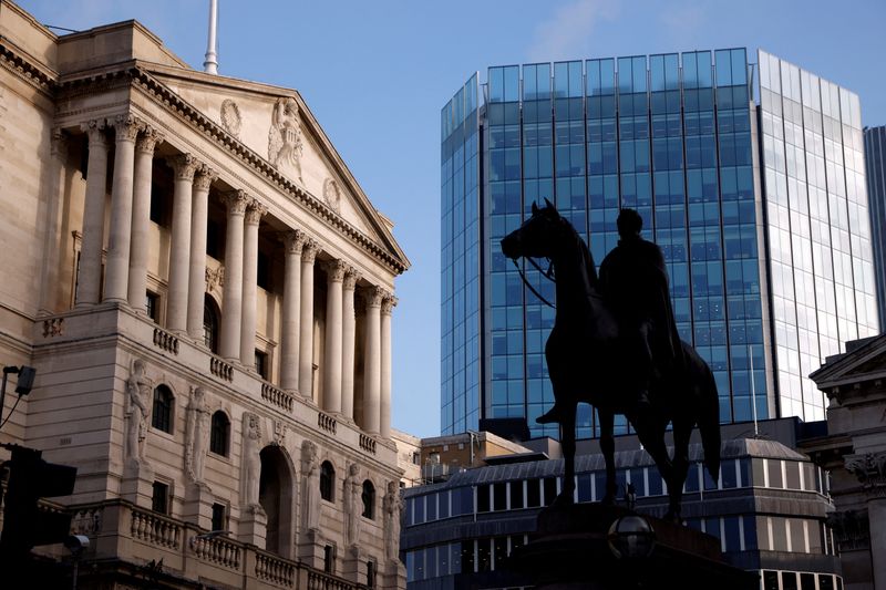 FILE PHOTO: A general view shows The Bank of England