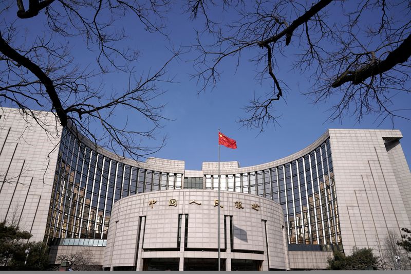 FILE PHOTO: The headquarters of the People’s Bank of China,