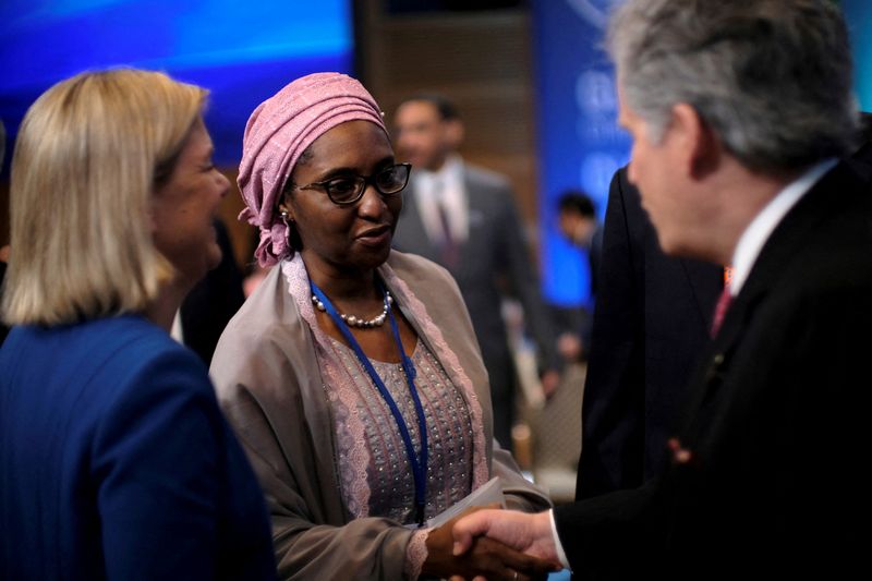 FILE PHOTO: Nigerian Finance Minister Zainab Ahmed attends the IMF