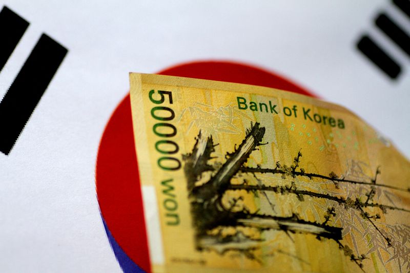 FILE PHOTO: Illustration photo of a South Korean Won note