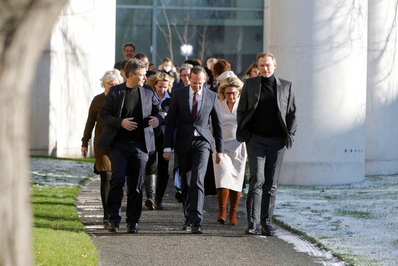 FILE PHOTO: German government meets for one-day confinement meeting at