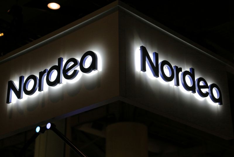 FILE PHOTO: The Nordea Bank AB logo is seen at