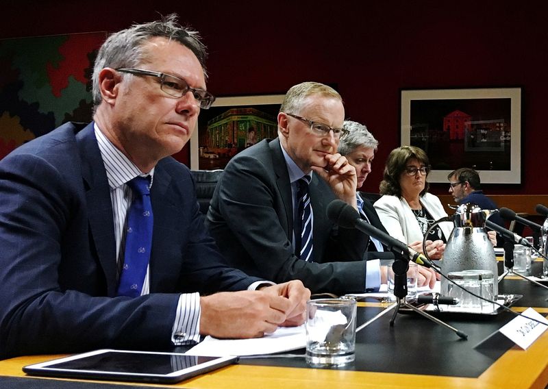 FILE PHOTO: Reserve Bank of Australia Governor Philip Lowe speaks