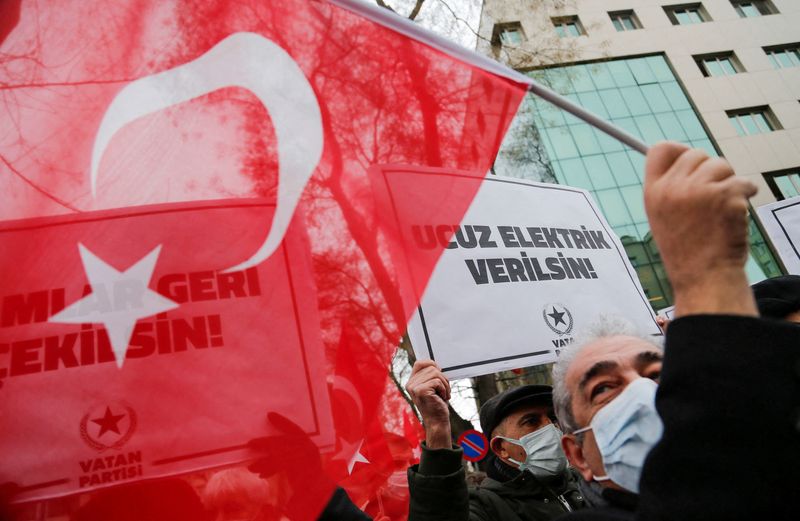 FILE PHOTO: Protest against high energy prices in Ankara