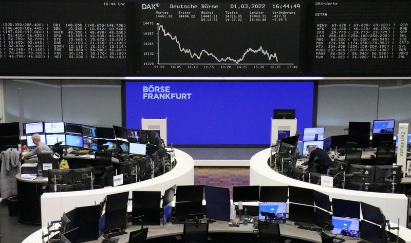 German share price index DAX graph is pictured at the