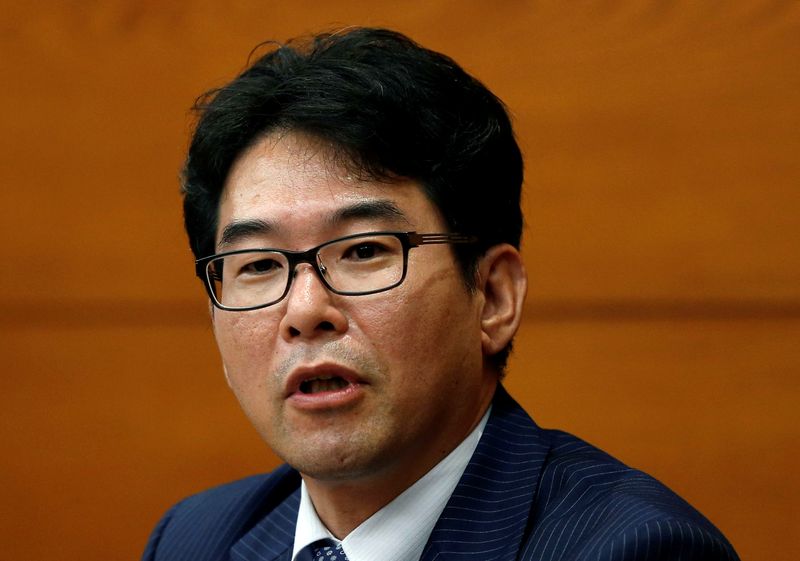 Bank of Japan new policy board members Goushi Kataoka attends
