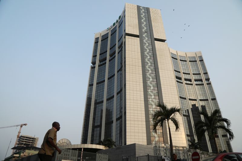 The headquarters of the African Development Bank (AfDB) are pictured