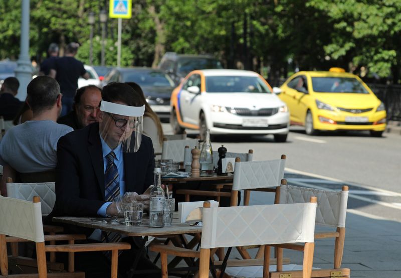Restaurants and cafes reopen summer terraces following the easing of