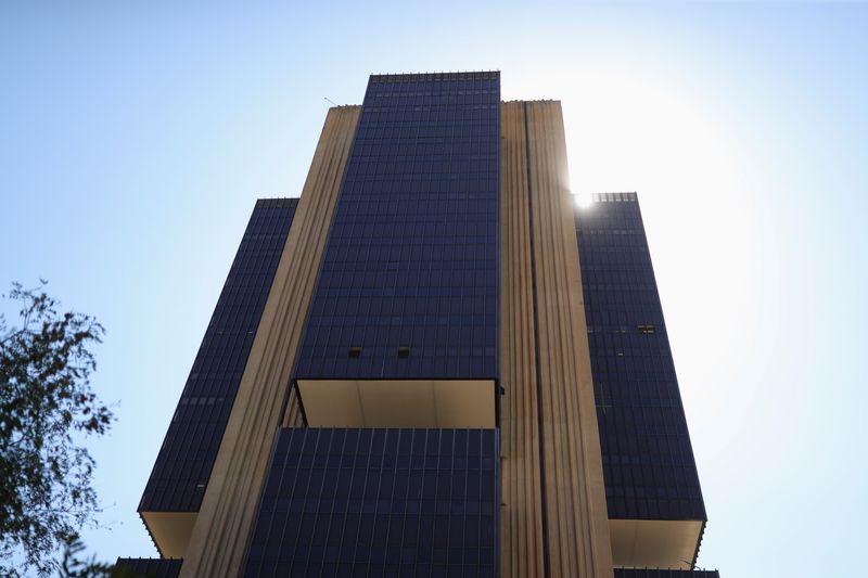 The Central Bank headquarters building in Brasilia