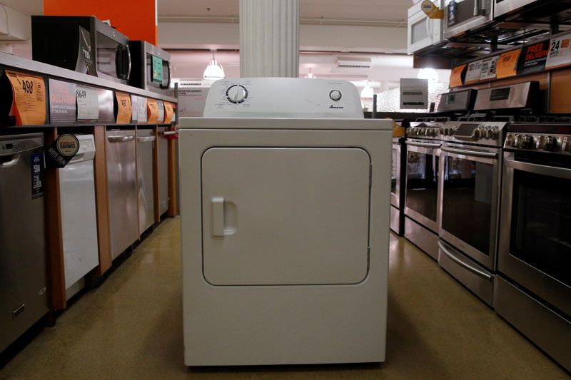 FILE PHOTO: A clothes dryer is displayed in appliance sections