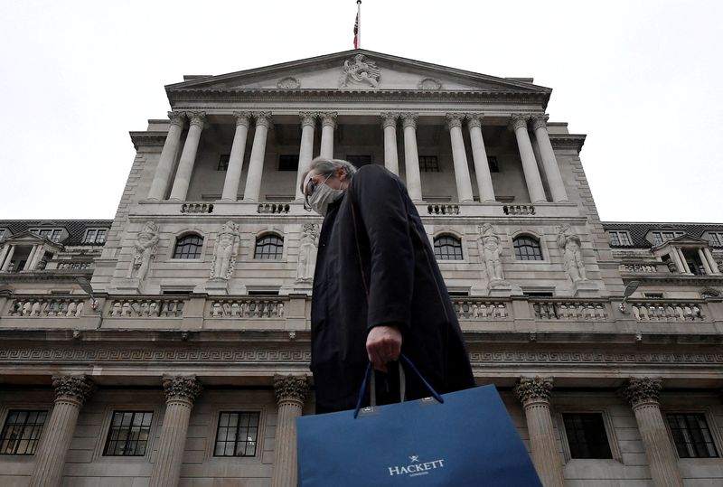 FILE PHOTO: Bank of England (BoE) building seen in London