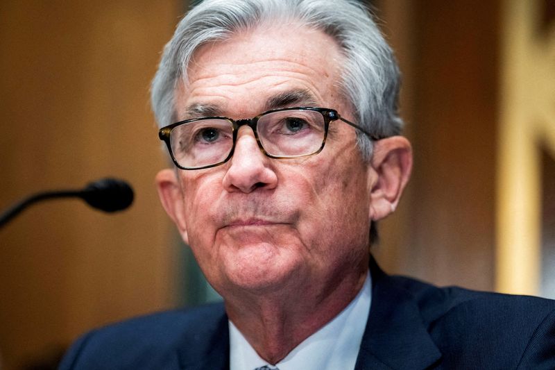 FILE PHOTO: Federal Reserve chief Powell testifies before Senate Banking
