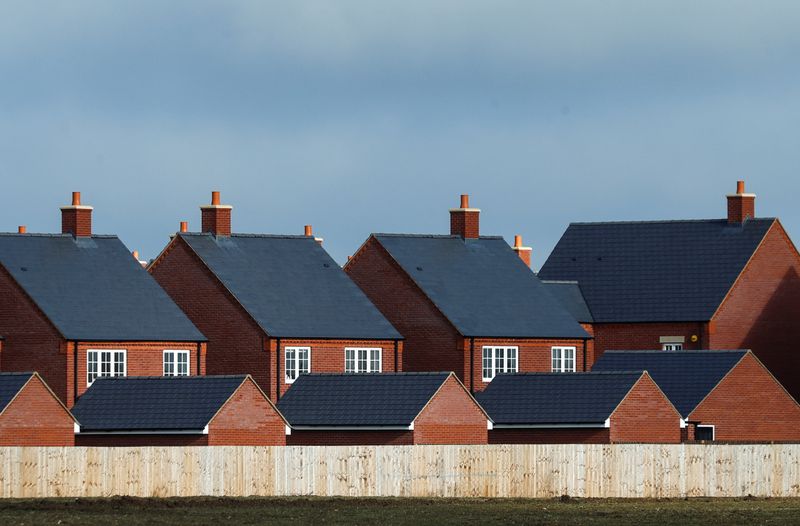 FILE PHOTO: New residential homes are seen at a housing